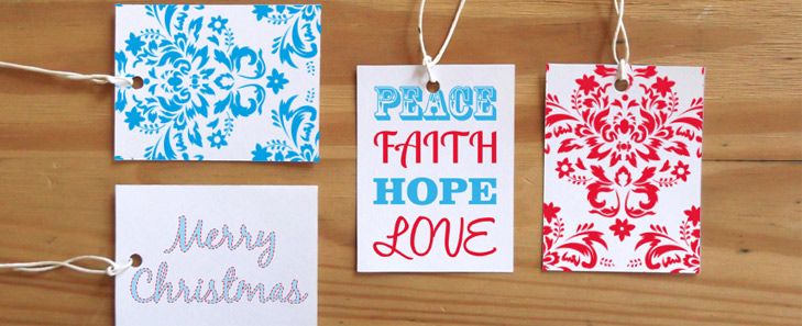 free printable Christmas gift tags