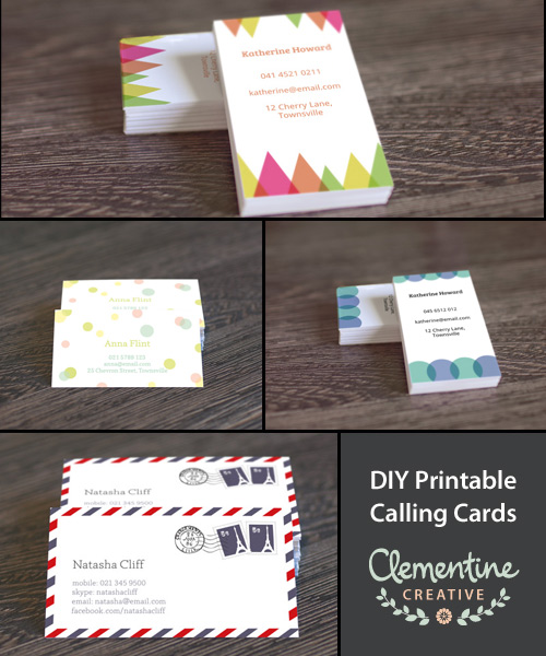 Free Printable Diy Business Cards