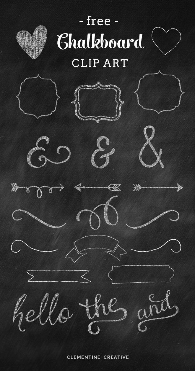 free chalkboard clipart frames - photo #45