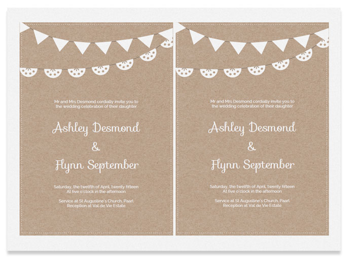 Paper Invitation Templates 6