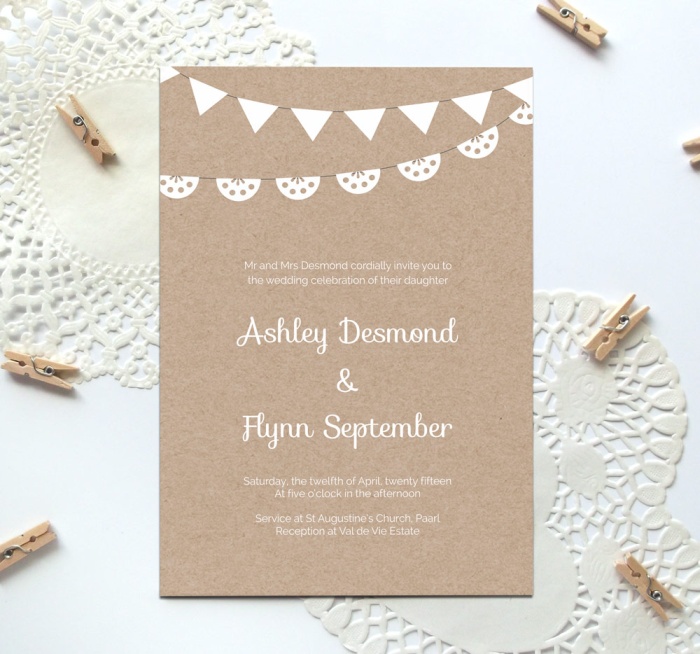 Free Printable Wedding Invitation Template