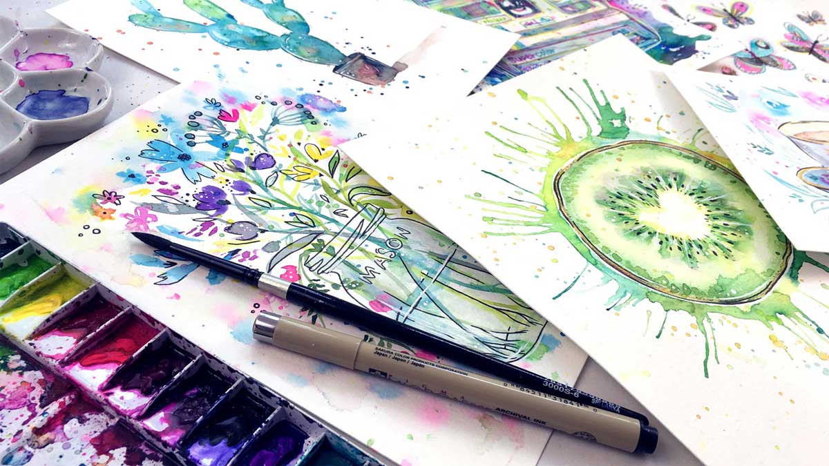 8 Free Watercolour Painting Projects for Beginners