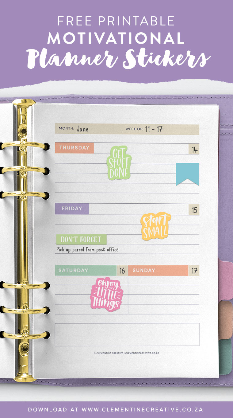 Motivational Stickers - Free Motivational Planner Stickers  Motivational  sticker, Planner stickers, Free printable planner stickers