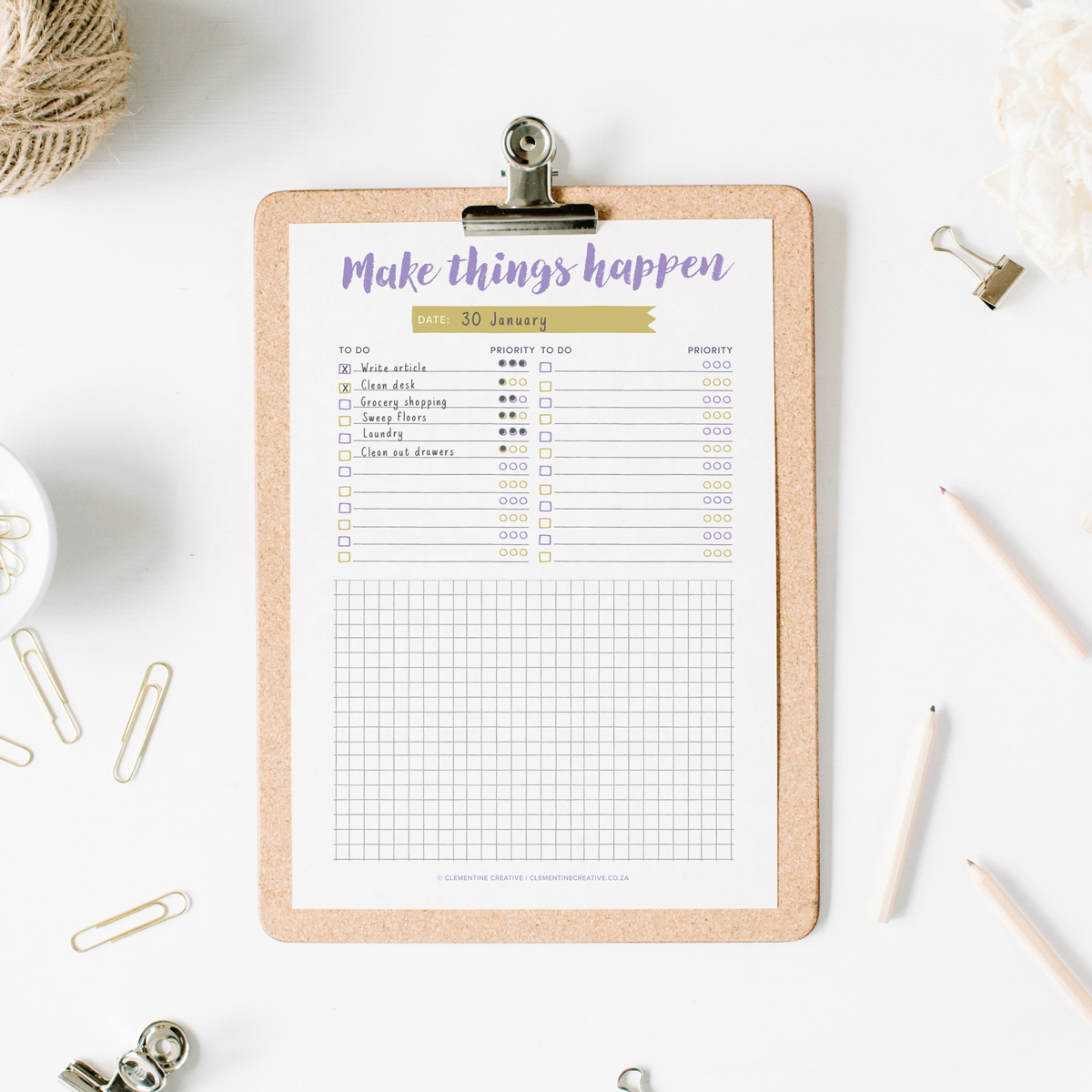 free printable to do list