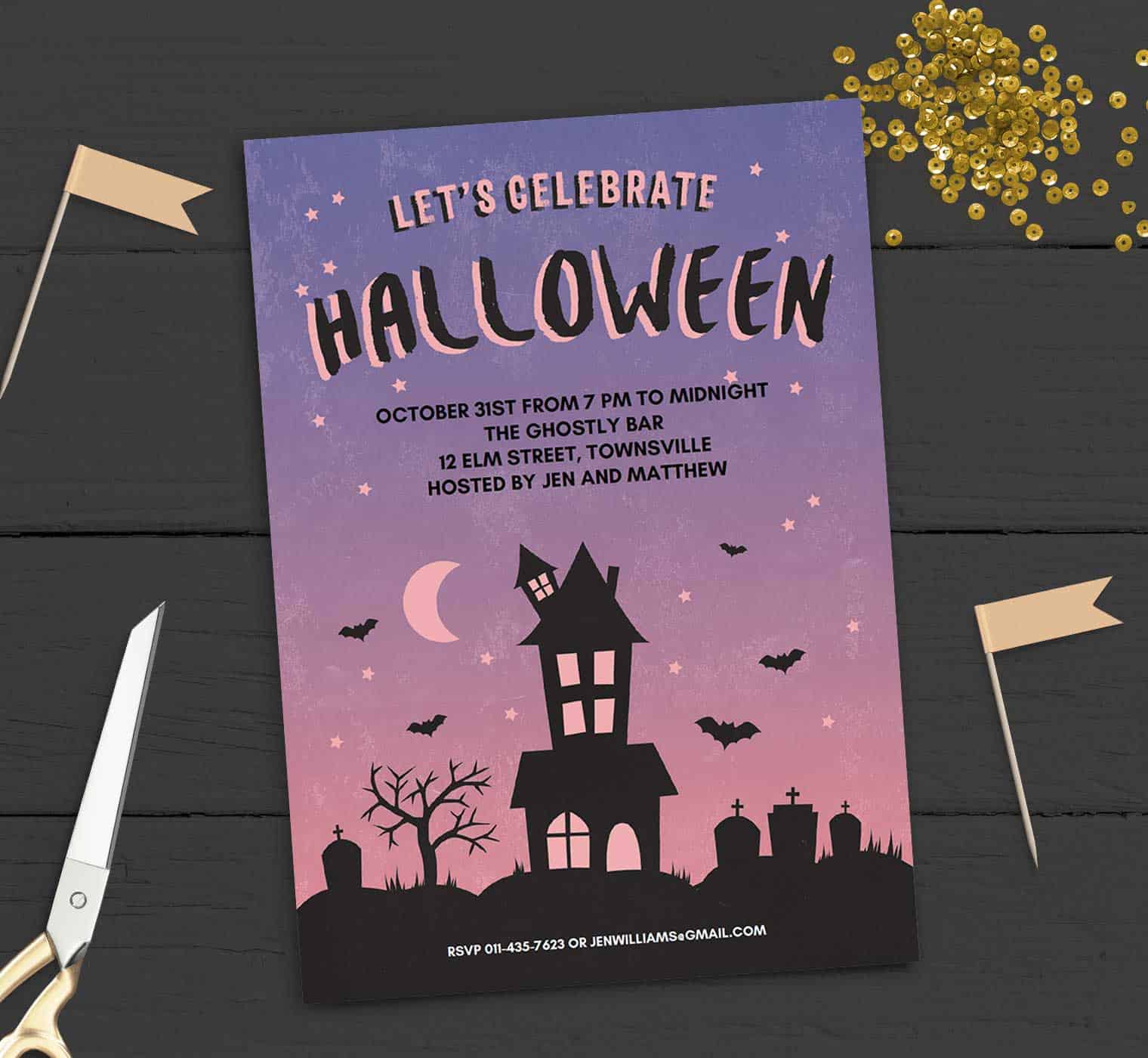 Halloween Invitation Template