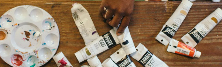 oil paint tubes
