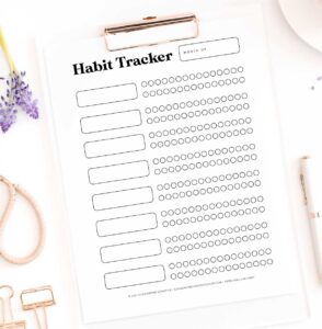Free Printable Habit Tracker PDF