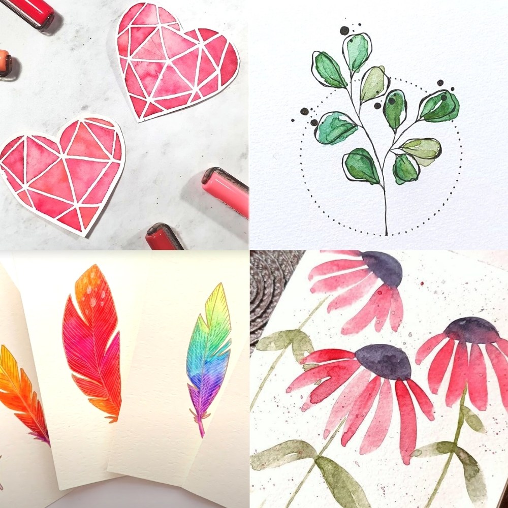 14 Easy Watercolor Painting Ideas To Inspire You Clementine Creative - Simple Painting Ideas With Watercolor