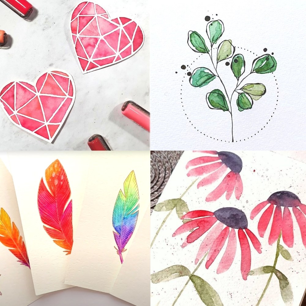 14+ Easy Watercolor Painting Ideas To Inspire You - Clementine Creative