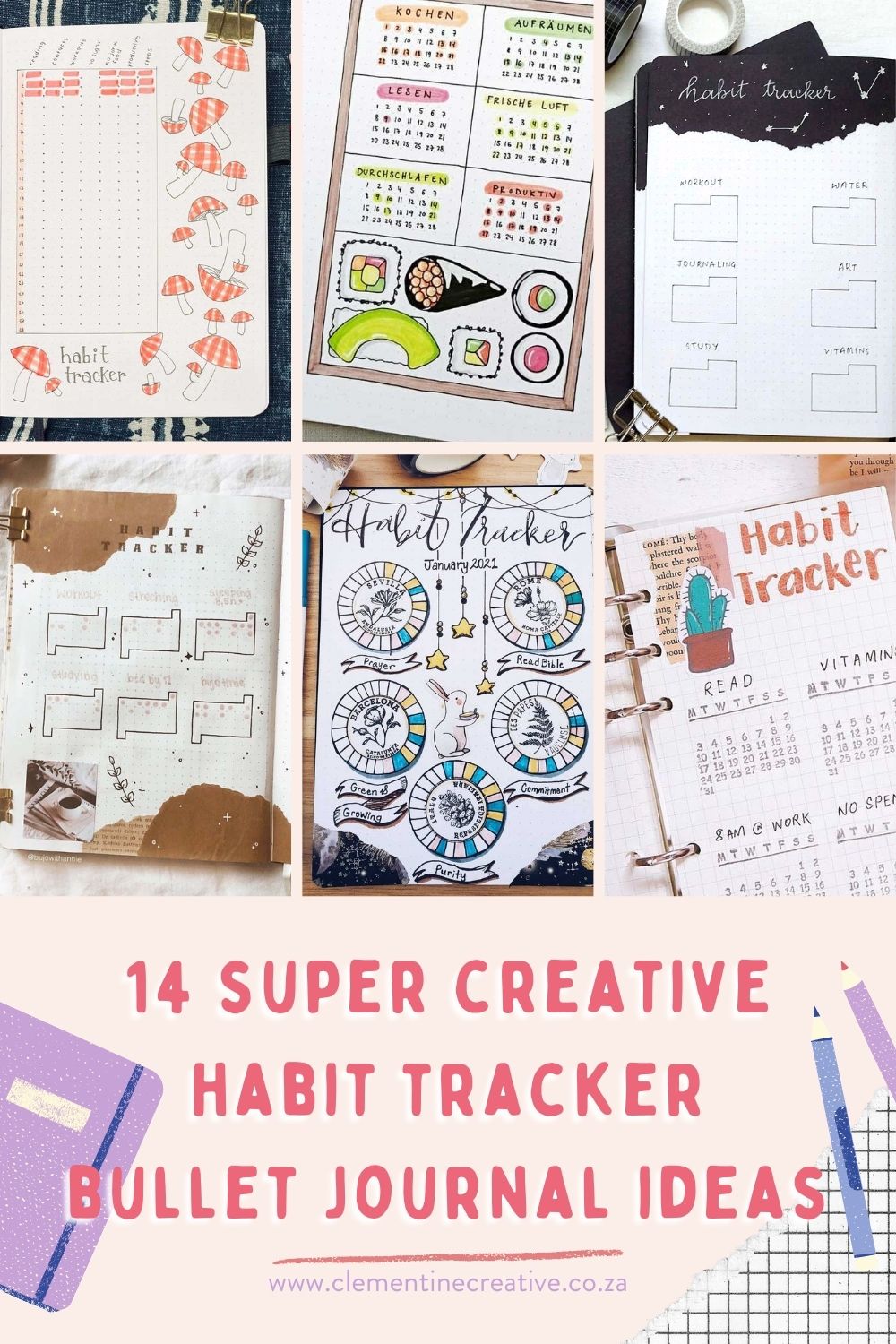 14 Creative Habit Tracker Bullet Journal Ideas to Inspire You
