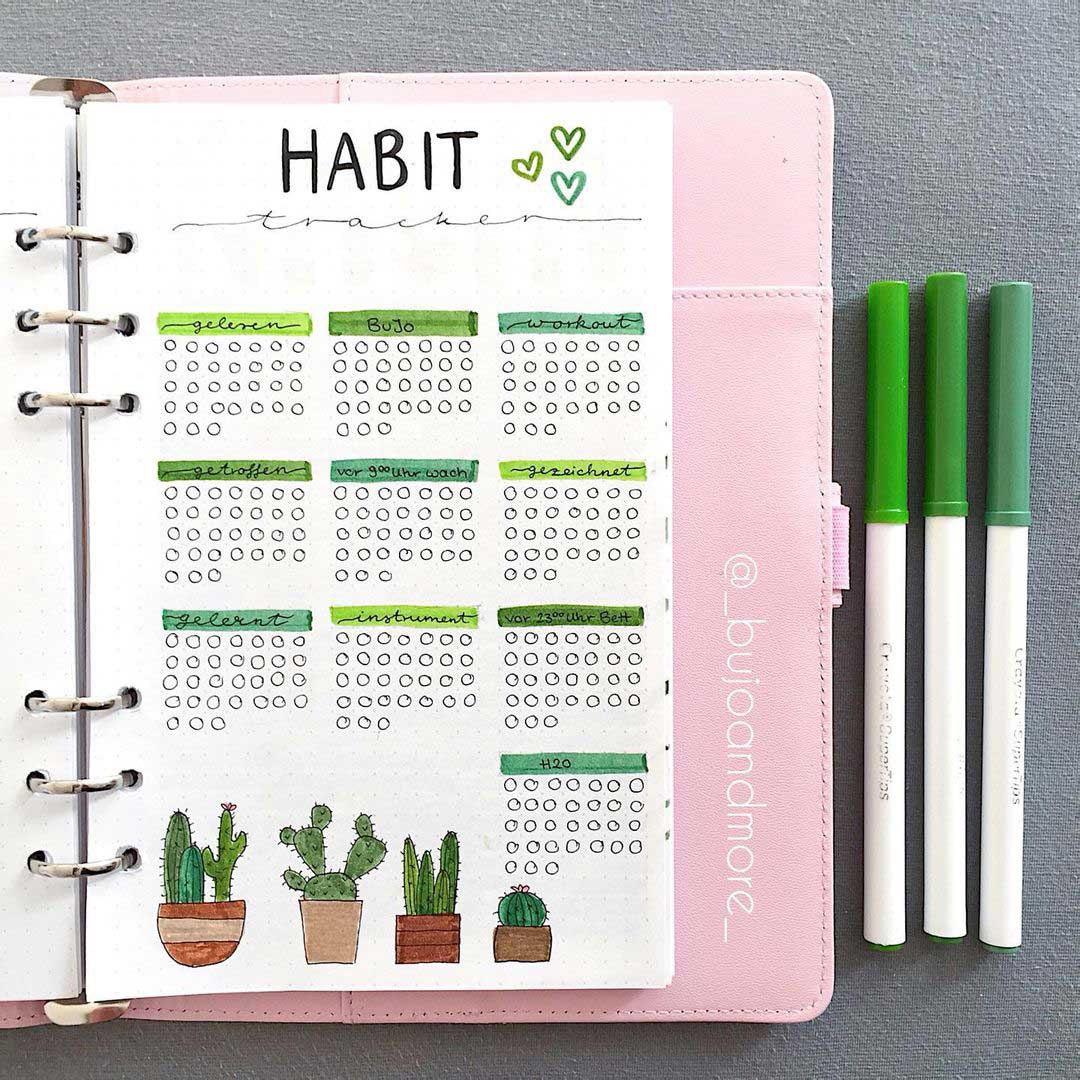 14 Creative Habit Tracker Bullet Journal Ideas To Inspire You