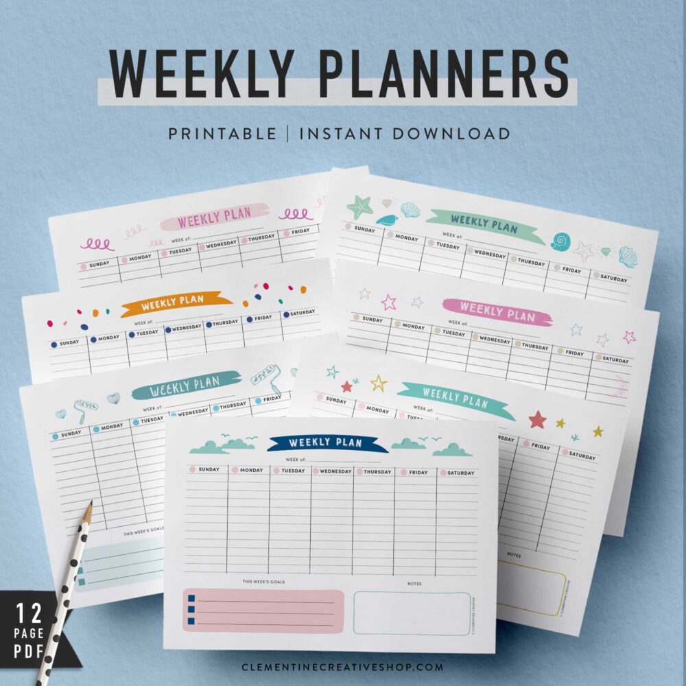 printable weekly planner pdf