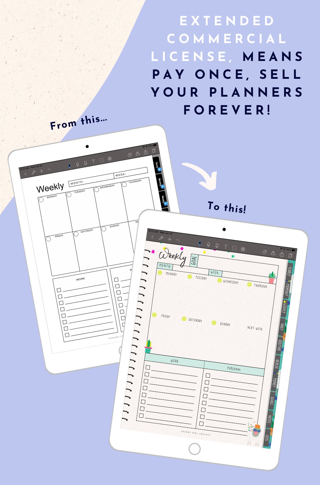Digital Planner Pattern Review of The Digital Planner Template Kit - Clementine Creative