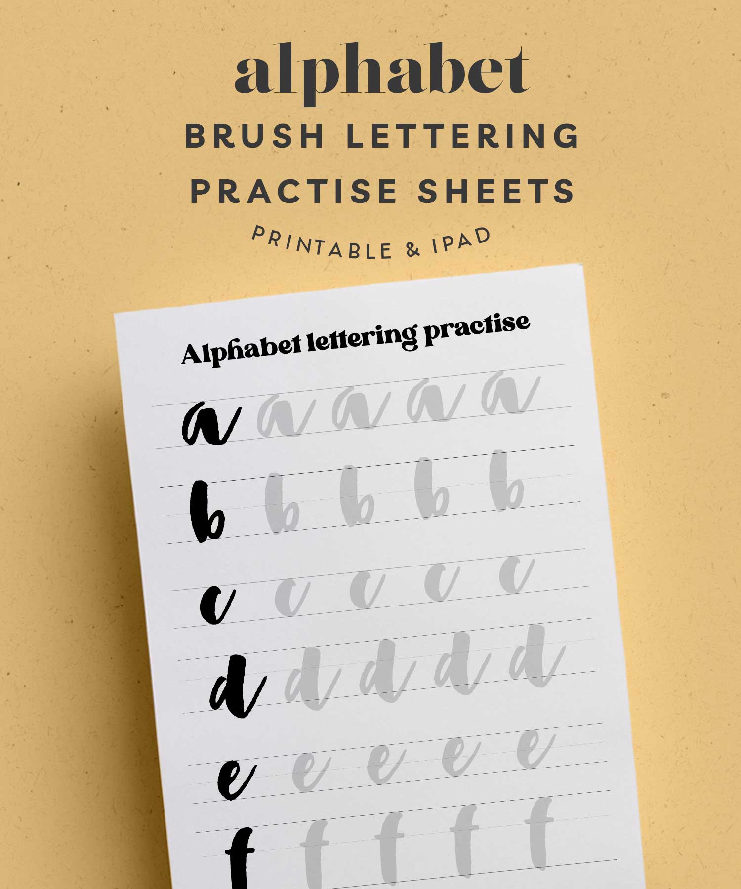 Hand lettering letters to practice (free collection)