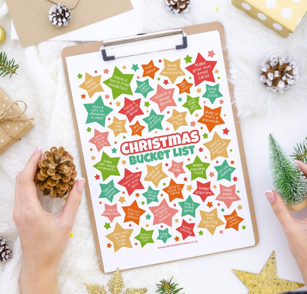 free Christmas bucket list ideas