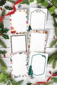 fun printable Christmas border papers to print