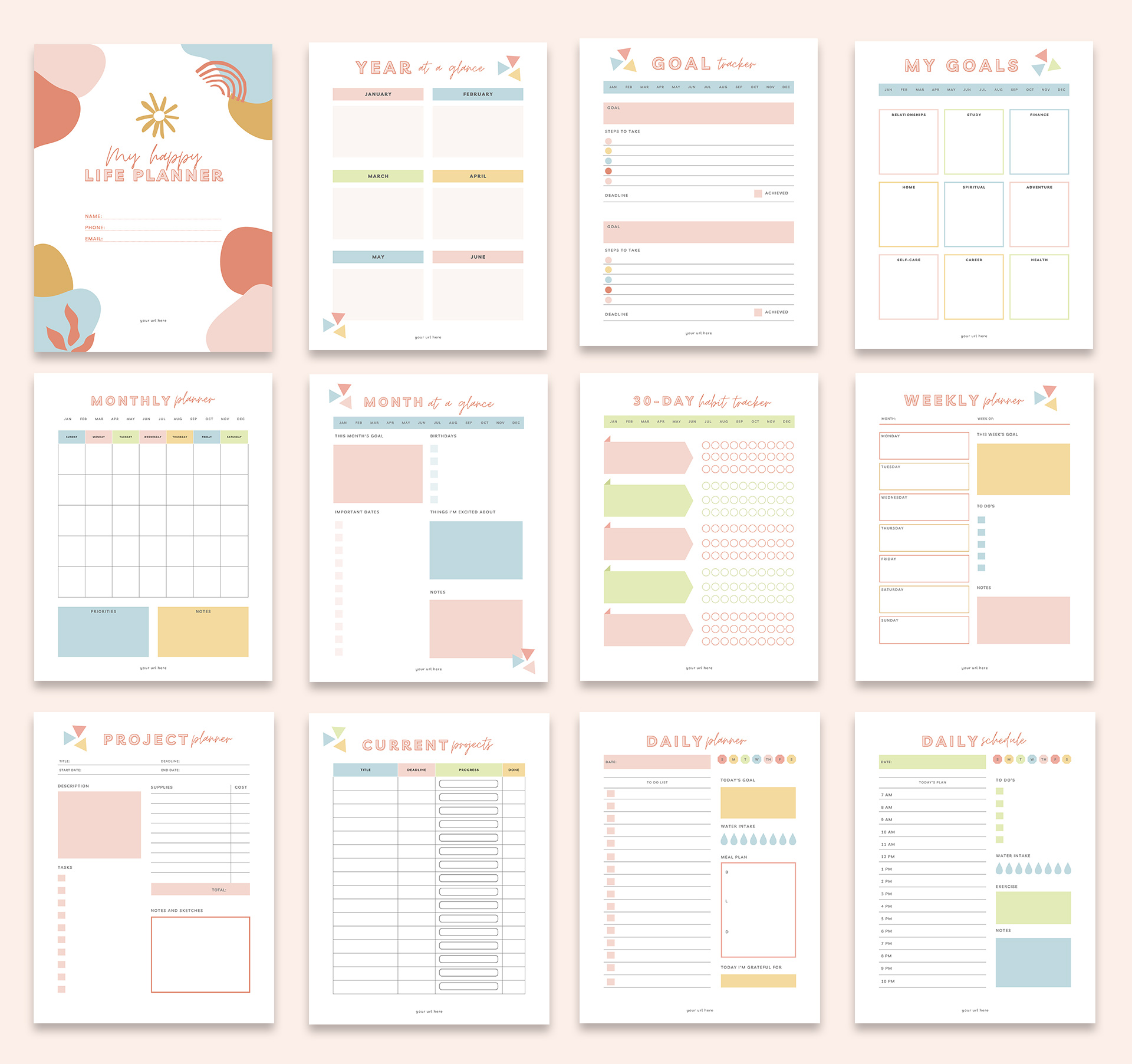 New Planner Example How to Design Your own Amazing Planner Pages - Clementine Creative
