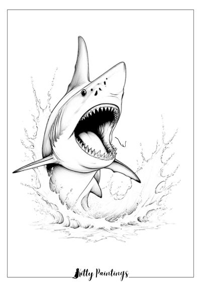 Cool Shark to Color